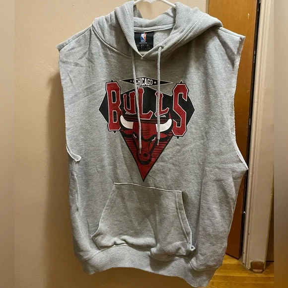 NBA Sweaters Sleeveless Chicago Bulls Hoodie Poshmark